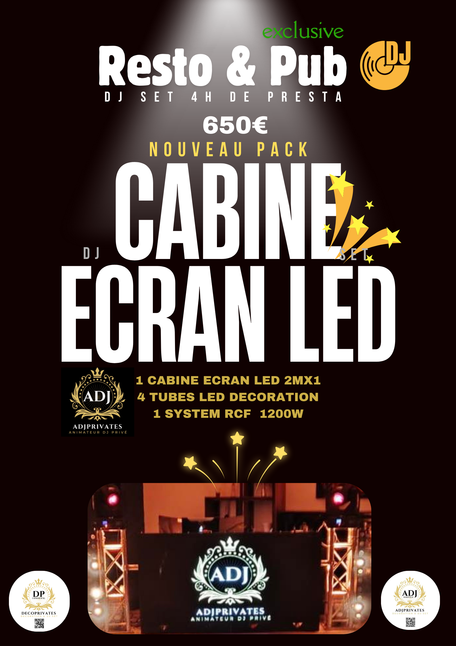 Mix Live - Cabine DJ Écran LED